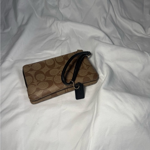 Coach Brown Wristlet - Picture 3 of 3